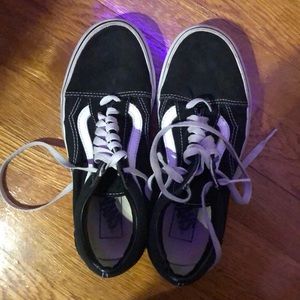 Black vans size 8